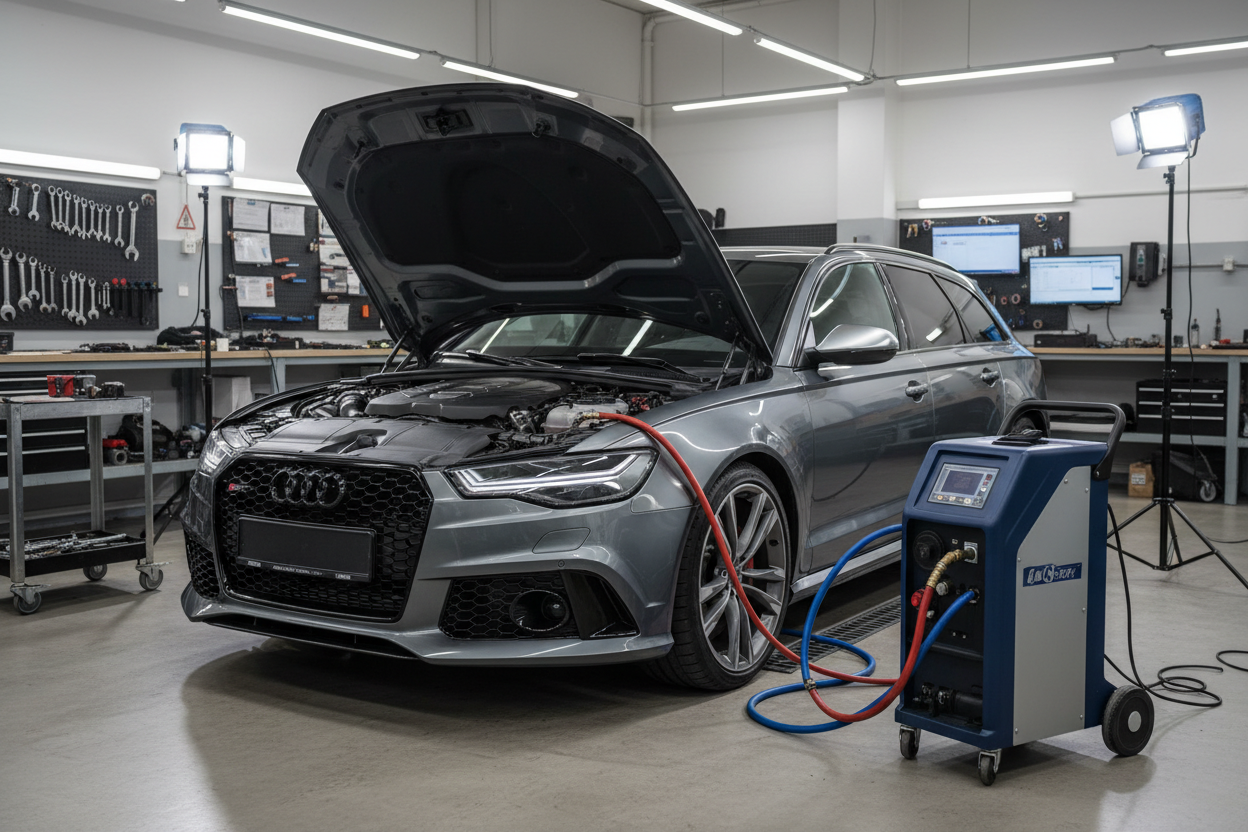 Audi RS6 con máquina de A/C