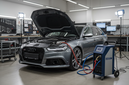 Audi RS6 con máquina de A/C